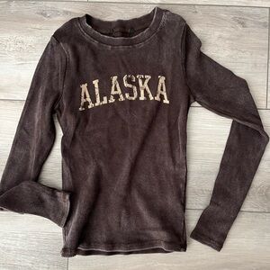 Brown Long Sleeve Tee